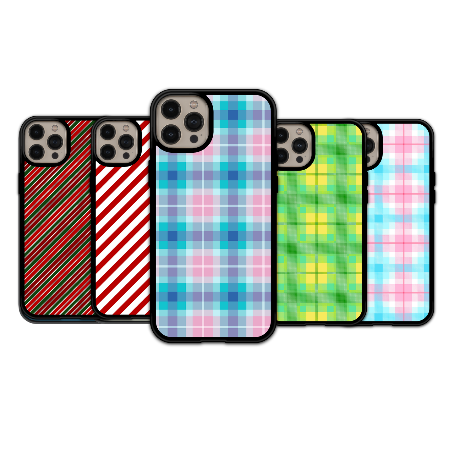 Pastel Madras Grid | iPhone | Samsung | Huawei | Google Pixel | Xiaomi