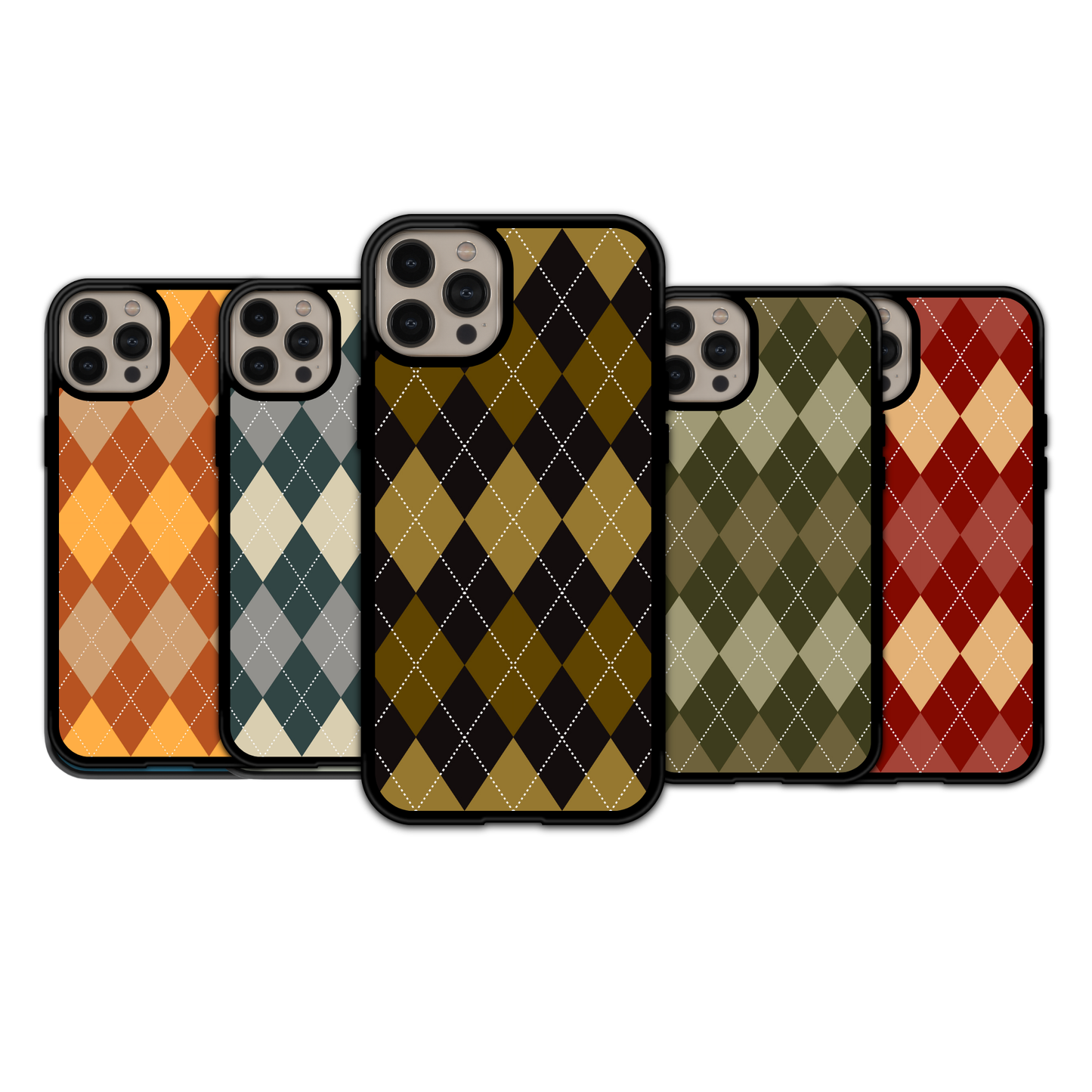 Moody Vintage Argyle | iPhone | Samsung | Huawei | Google Pixel | Xiaomi