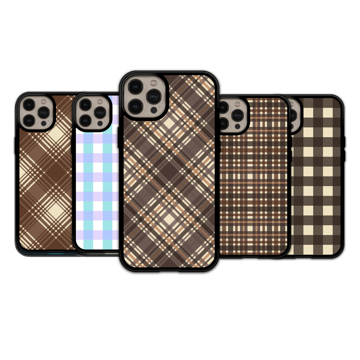 Warm Neutral Plaid | iPhone | Samsung | Huawei | Google Pixel | Xiaomi