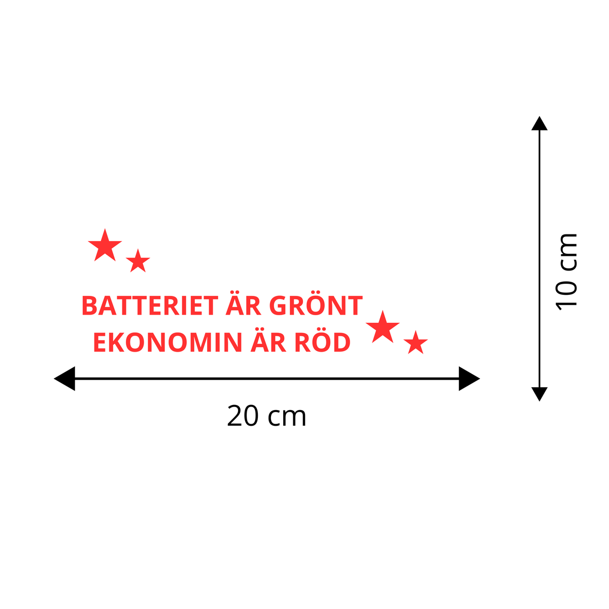 BATTERIET ÄR GRÖNT - EKONOMIN ÄR RÖD