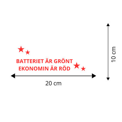 BATTERIET ÄR GRÖNT - EKONOMIN ÄR RÖD