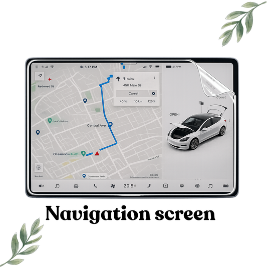 Tesla - Navigation Skärmskydd