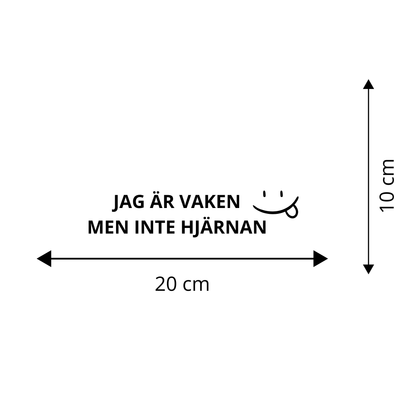 JAG ÄR VAKEN MEN INTE HJÄRNAN