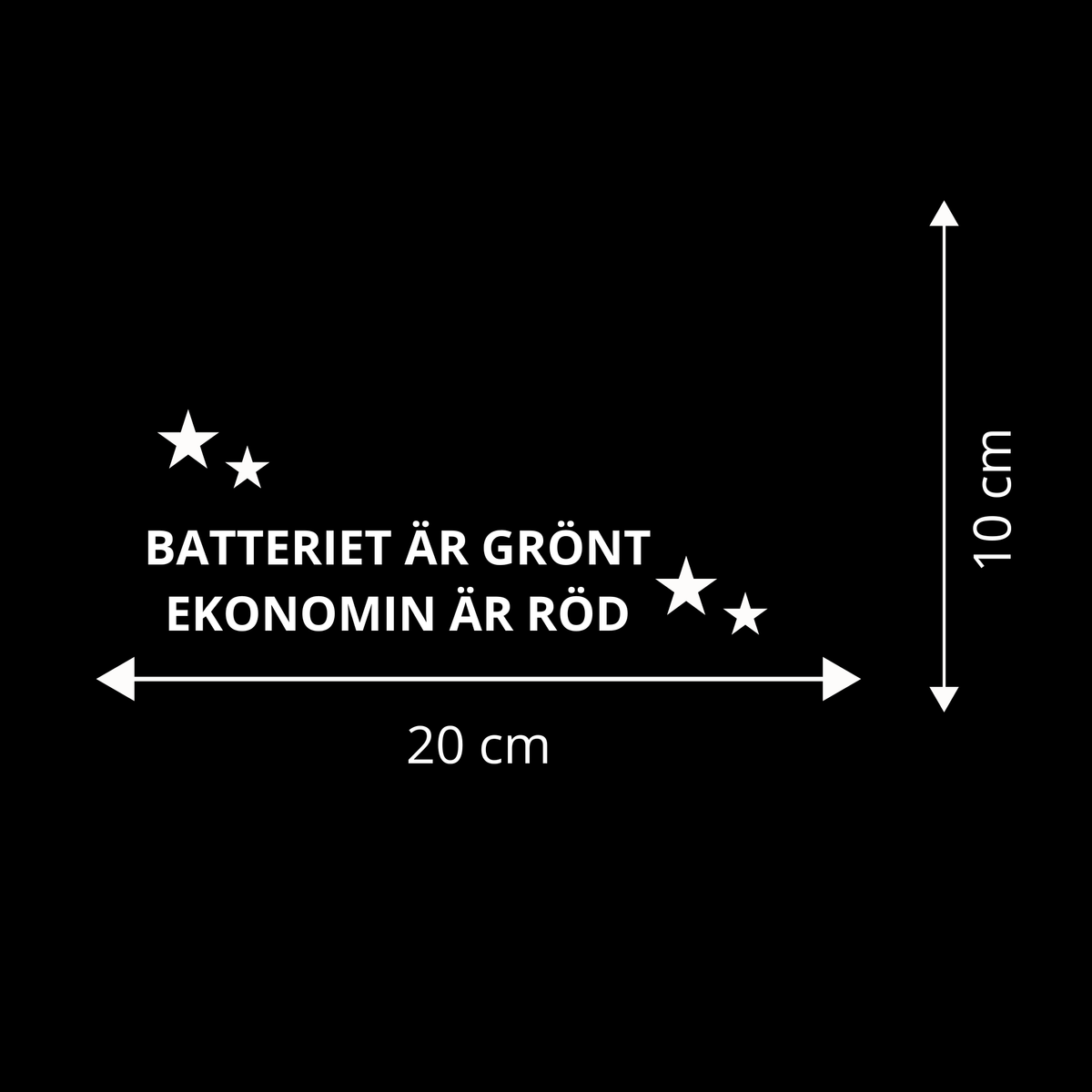 BATTERIET ÄR GRÖNT - EKONOMIN ÄR RÖD
