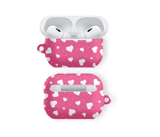 Playful Pink Hearts - Airpods Skal