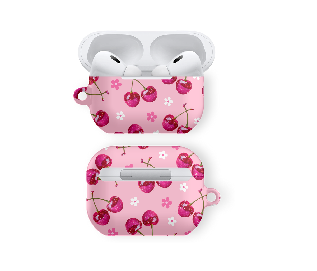 Cute Pink & Cherry Vibe  - Airpods Skal
