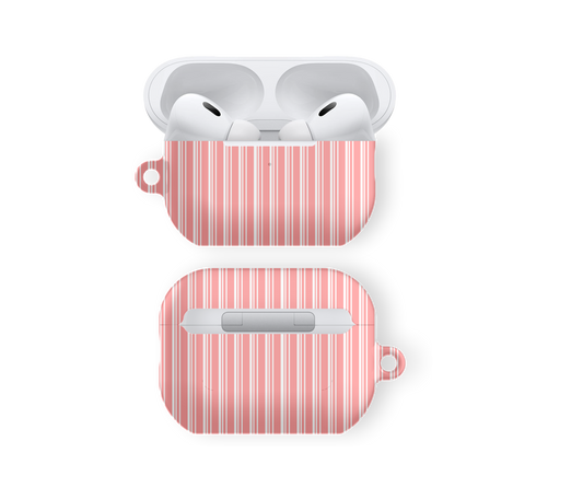 Classic Pink Stripe - Airpods Skal