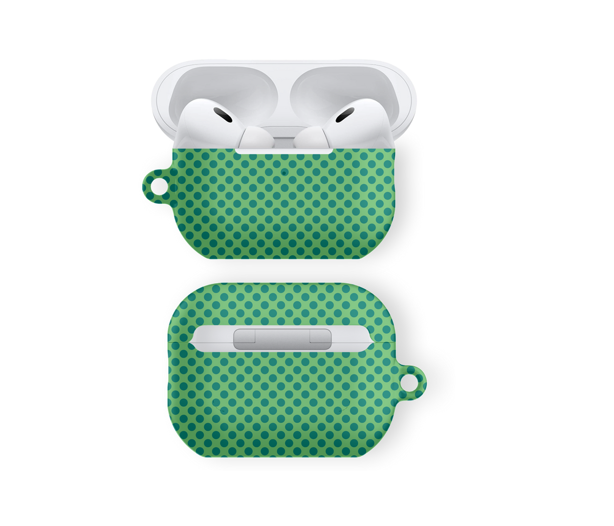 Green Polka Dot - Airpods Skal