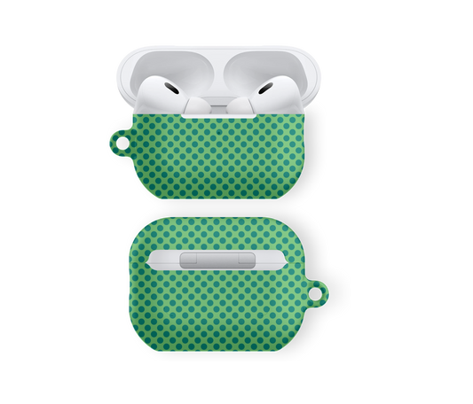 Green Polka Dot - Airpods Skal