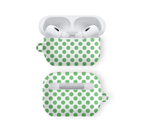 Green Polka Dot - Airpods Skal