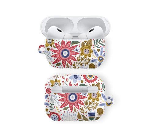 Boho Folk Floral - Airpods Skal