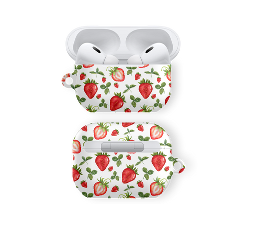 Botanical Strawberry Patch - Airpods Skal