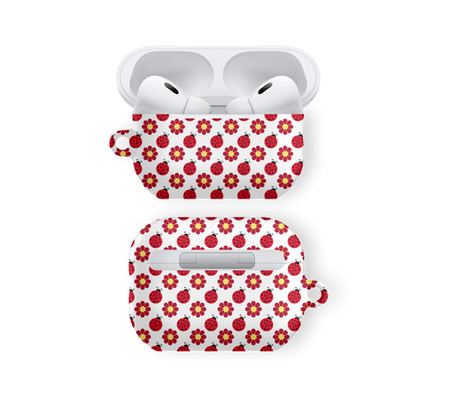 Red Ladybug Garden - Airpods Skal