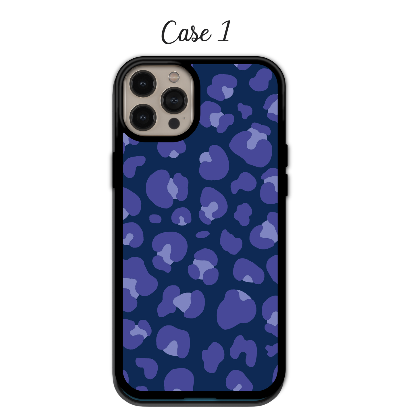 Sapphire Glitter Leopard | iPhone | Samsung | Huawei | Google Pixel | Xiaomi