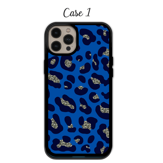 Cyan & Royal Blue Leopard | iPhone | Samsung | Huawei | Google Pixel | Xiaomi