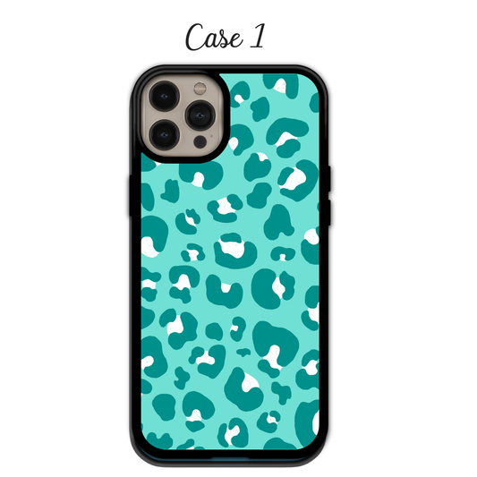 Turquoise & Pink Leopard | iPhone | Samsung | Huawei | Google Pixel | Xiaomi