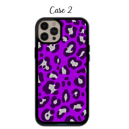 Glitter & Vibrant Purple Leopard | iPhone | Samsung | Huawei | Google Pixel | Xiaomi