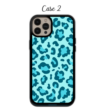 Cyan & Royal Blue Leopard | iPhone | Samsung | Huawei | Google Pixel | Xiaomi