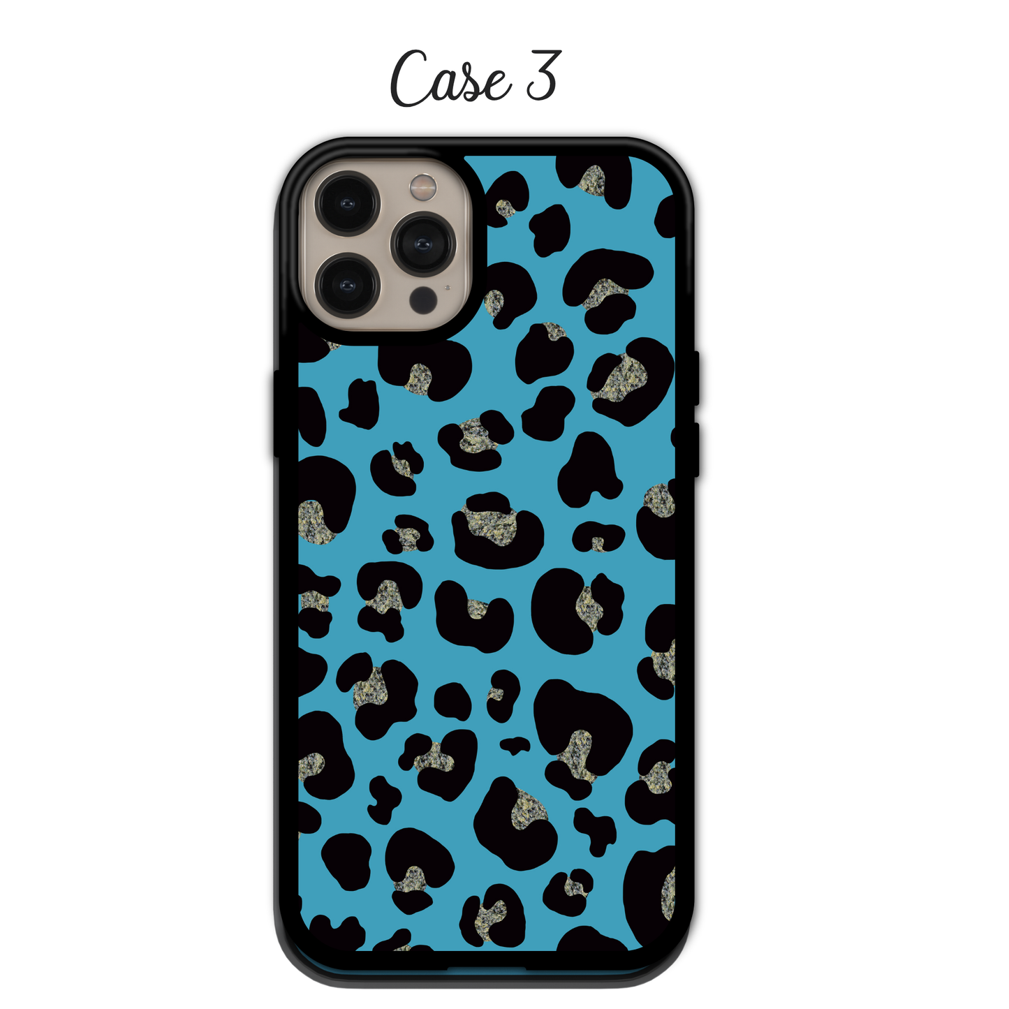 Cyan & Royal Blue Leopard | iPhone | Samsung | Huawei | Google Pixel | Xiaomi