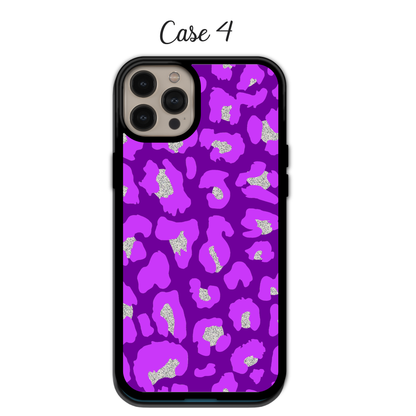 Glitter & Vibrant Purple Leopard | iPhone | Samsung | Huawei | Google Pixel | Xiaomi