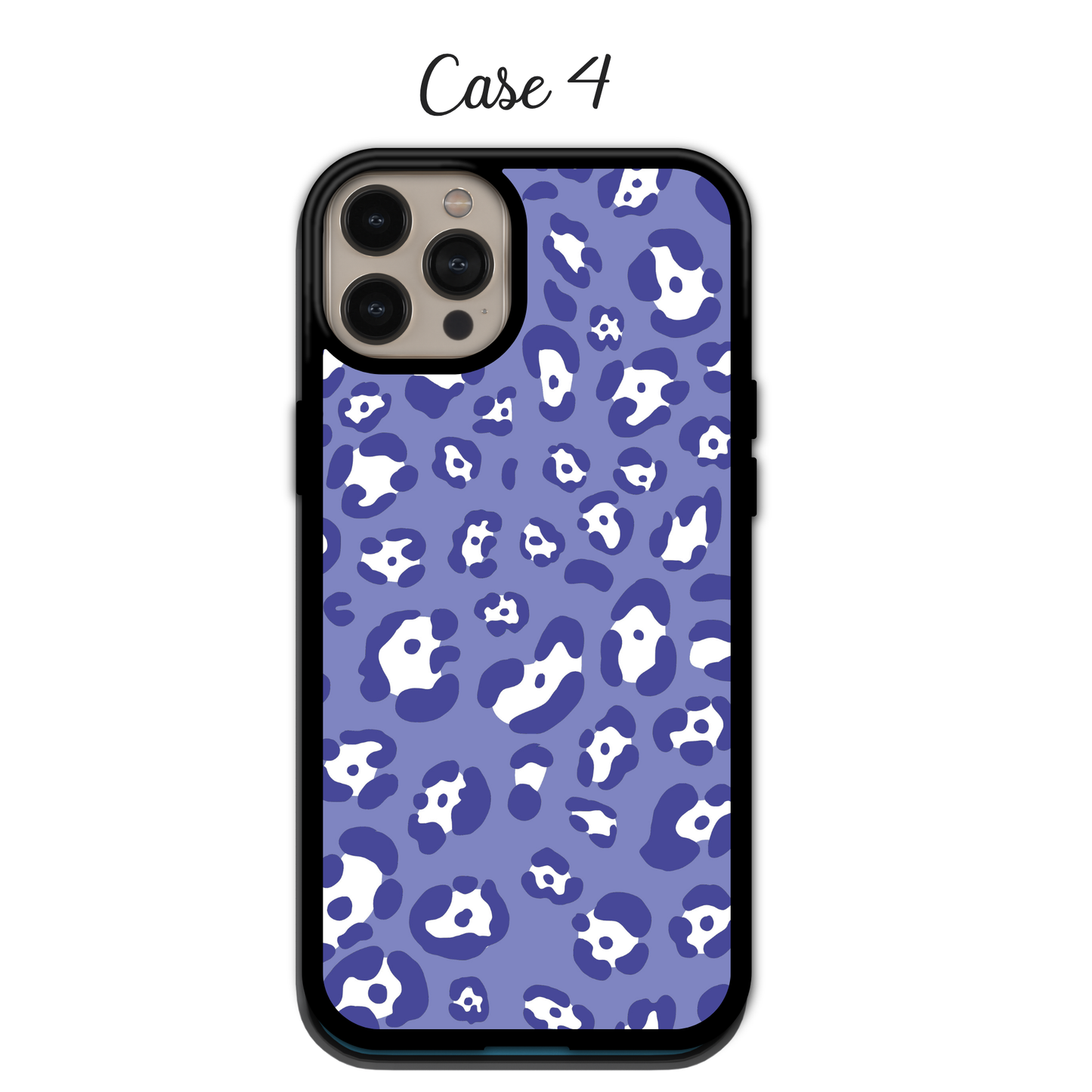 Indigo Glitter Leopard | iPhone | Samsung | Huawei | Google Pixel | Xiaomi
