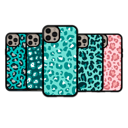 Turquoise & Pink Leopard | iPhone | Samsung | Huawei | Google Pixel | Xiaomi