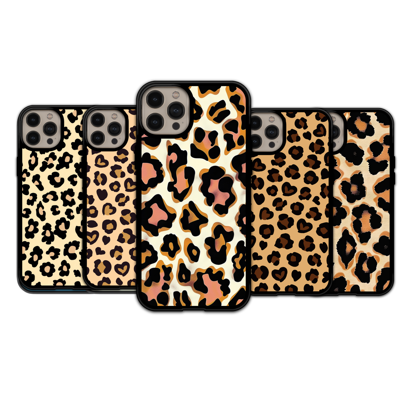 Soft Peach & Cream Leopard | iPhone | Samsung | Huawei | Google Pixel | Xiaomi