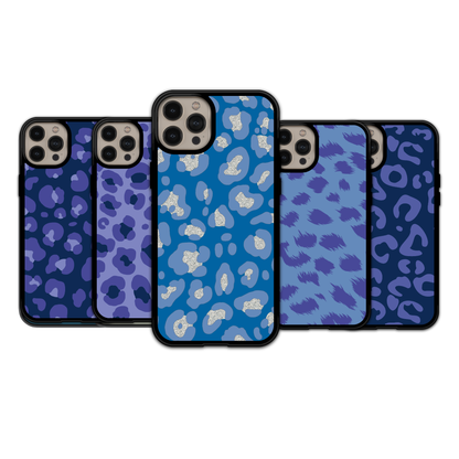 Sapphire Glitter Leopard | iPhone | Samsung | Huawei | Google Pixel | Xiaomi