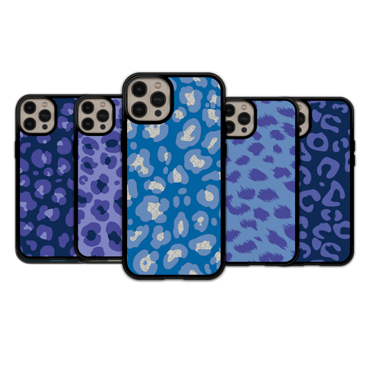 Sapphire Glitter Leopard | iPhone | Samsung | Huawei | Google Pixel | Xiaomi