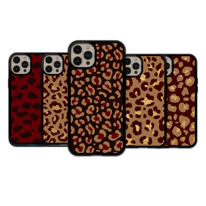 Classic & Burgundy Leopard | iPhone | Samsung | Huawei | Google Pixel | Xiaomi