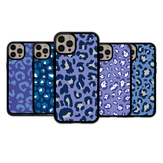 Indigo Glitter Leopard | iPhone | Samsung | Huawei | Google Pixel | Xiaomi