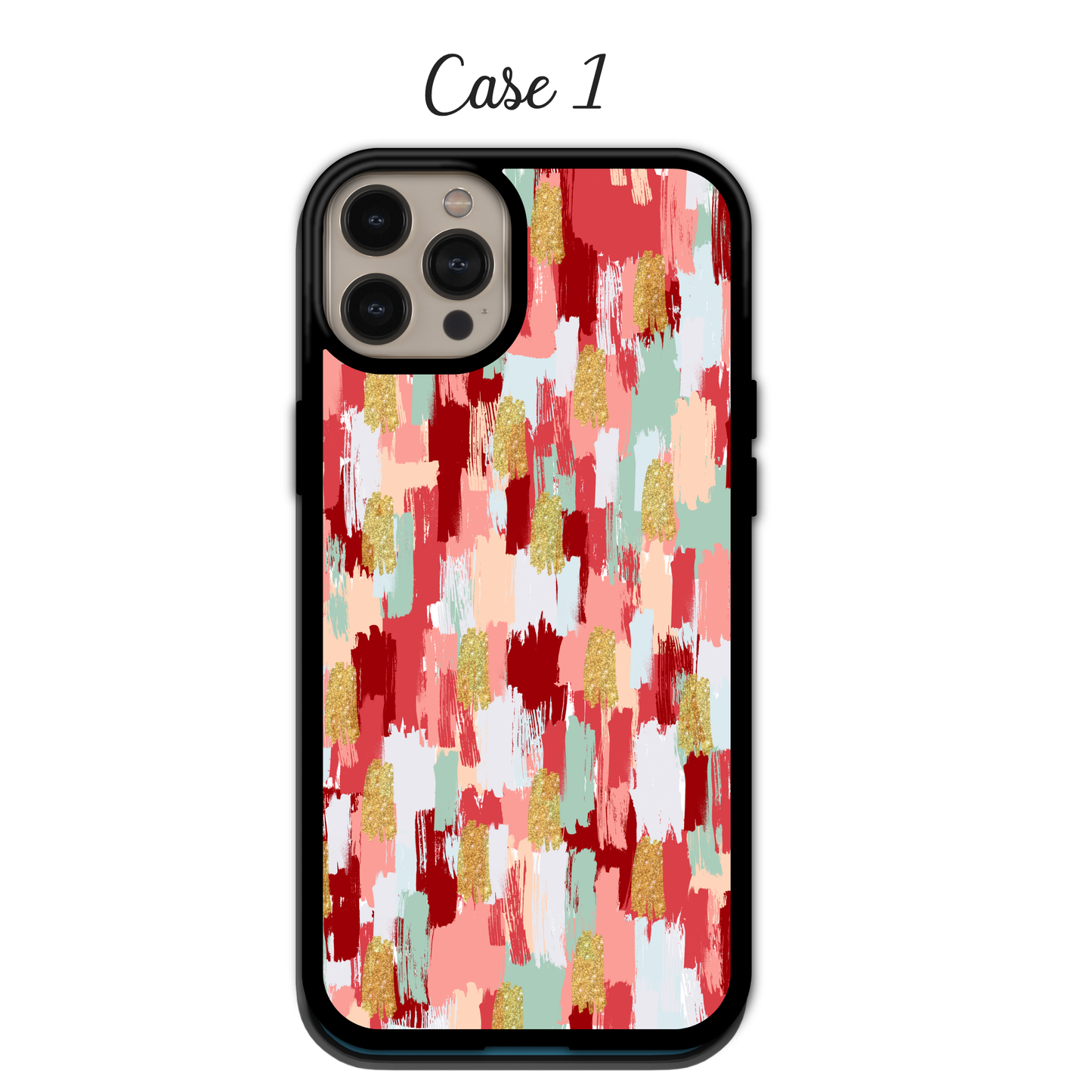 Coral & Mint Brushstroke | iPhone | Samsung | Huawei | Google Pixel | Xiaomi