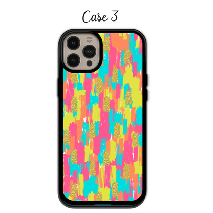 Crimson & Rose Gold Brushstroke | iPhone | Samsung | Huawei | Google Pixel | Xiaomi