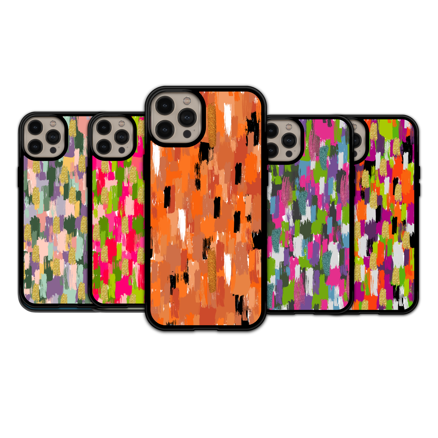 Vibrant Orange Brushstroke | iPhone | Samsung | Huawei | Google Pixel | Xiaomi