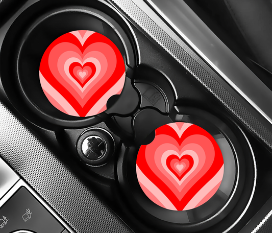 Intense Love Serie (2-pack) Bilunderlägg för mugghållare