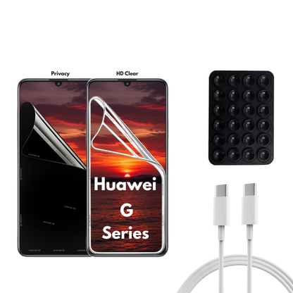 Huawei G Series - 2 Pack - Perfekt skärmskydd för underhållning & Spel