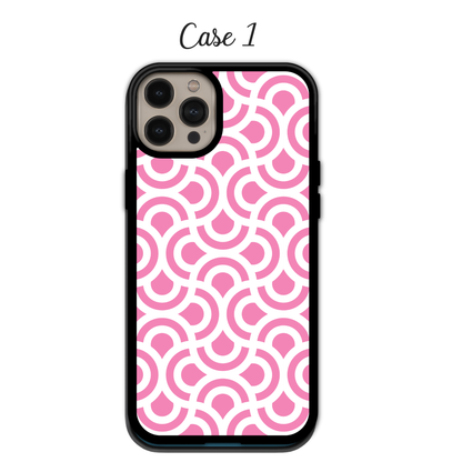 Pink Geometric Patterns - iPhone,Samsung,Huawei,Google Pixel, Xiaomi