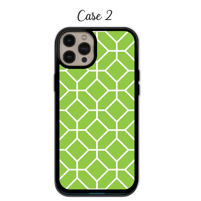 Geometric Green - iPhone,Samsung,Huawei,Google Pixel, Xiaomi