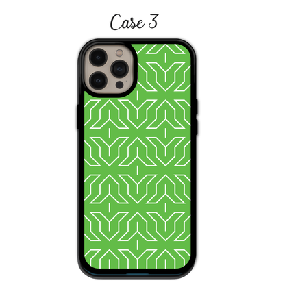 Geometric Green - iPhone,Samsung,Huawei,Google Pixel, Xiaomi