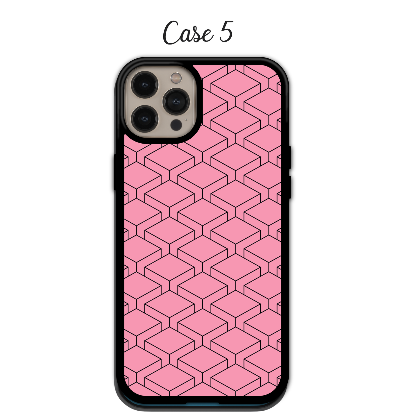 Pink Geometric Patterns - iPhone,Samsung,Huawei,Google Pixel, Xiaomi