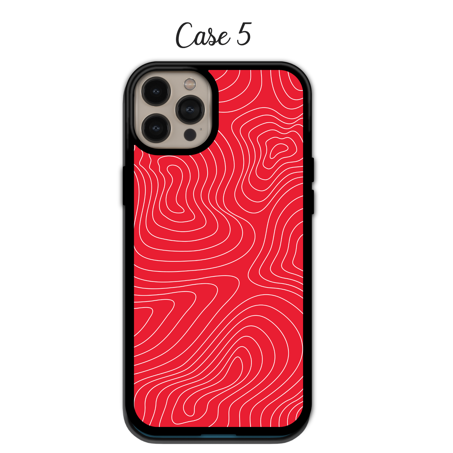 Red Graphic Line - iPhone,Samsung,Huawei,Google Pixel, Xiaomi