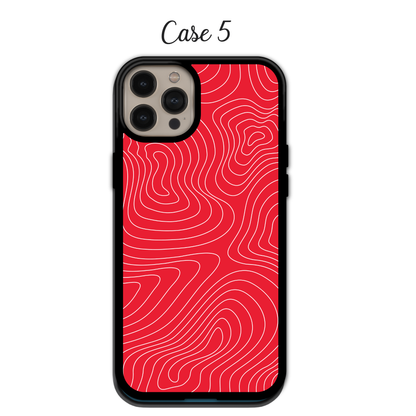 Red Graphic Line - iPhone,Samsung,Huawei,Google Pixel, Xiaomi