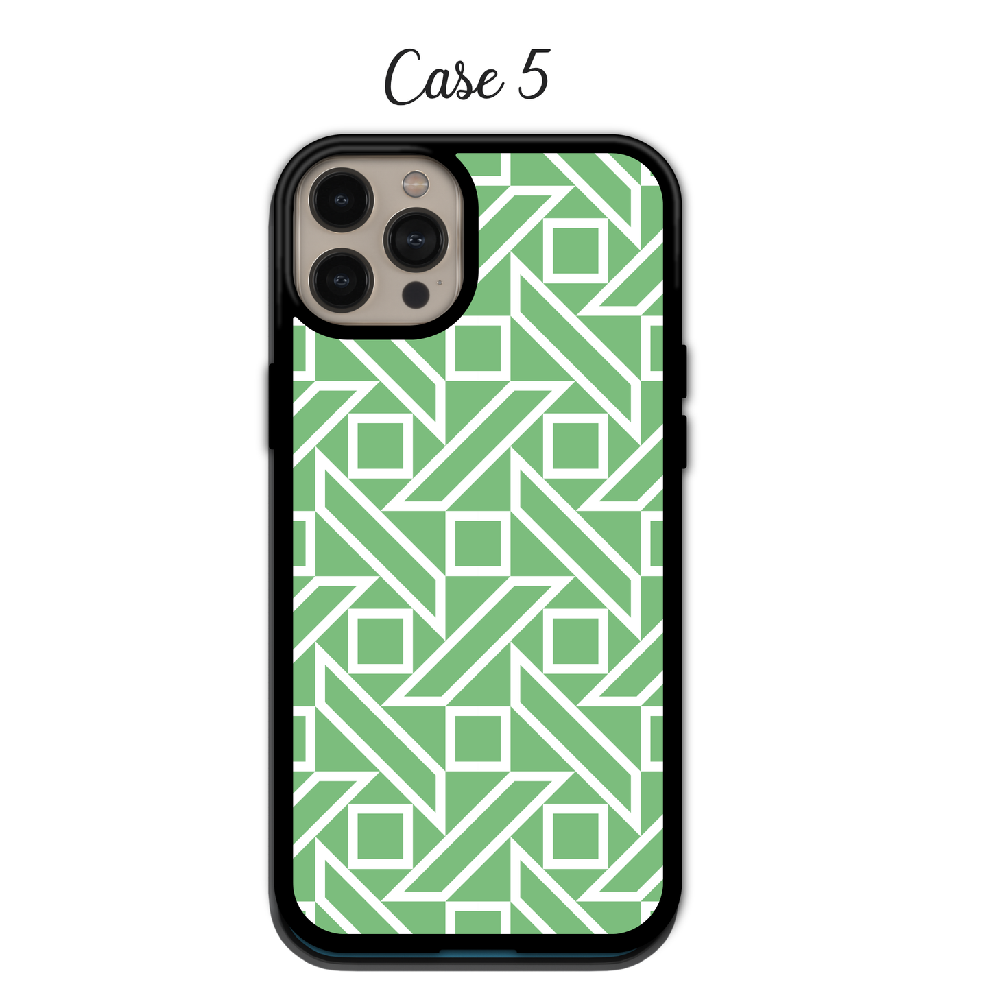 Geometric Green - iPhone,Samsung,Huawei,Google Pixel, Xiaomi