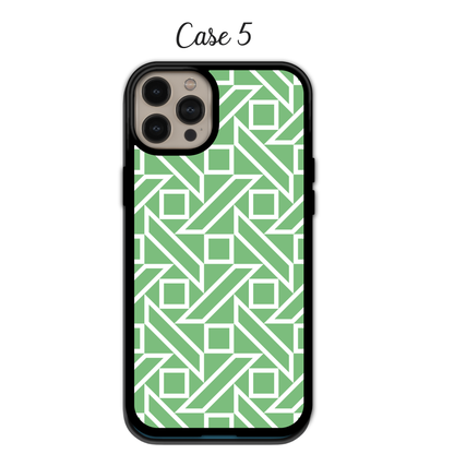Geometric Green - iPhone,Samsung,Huawei,Google Pixel, Xiaomi