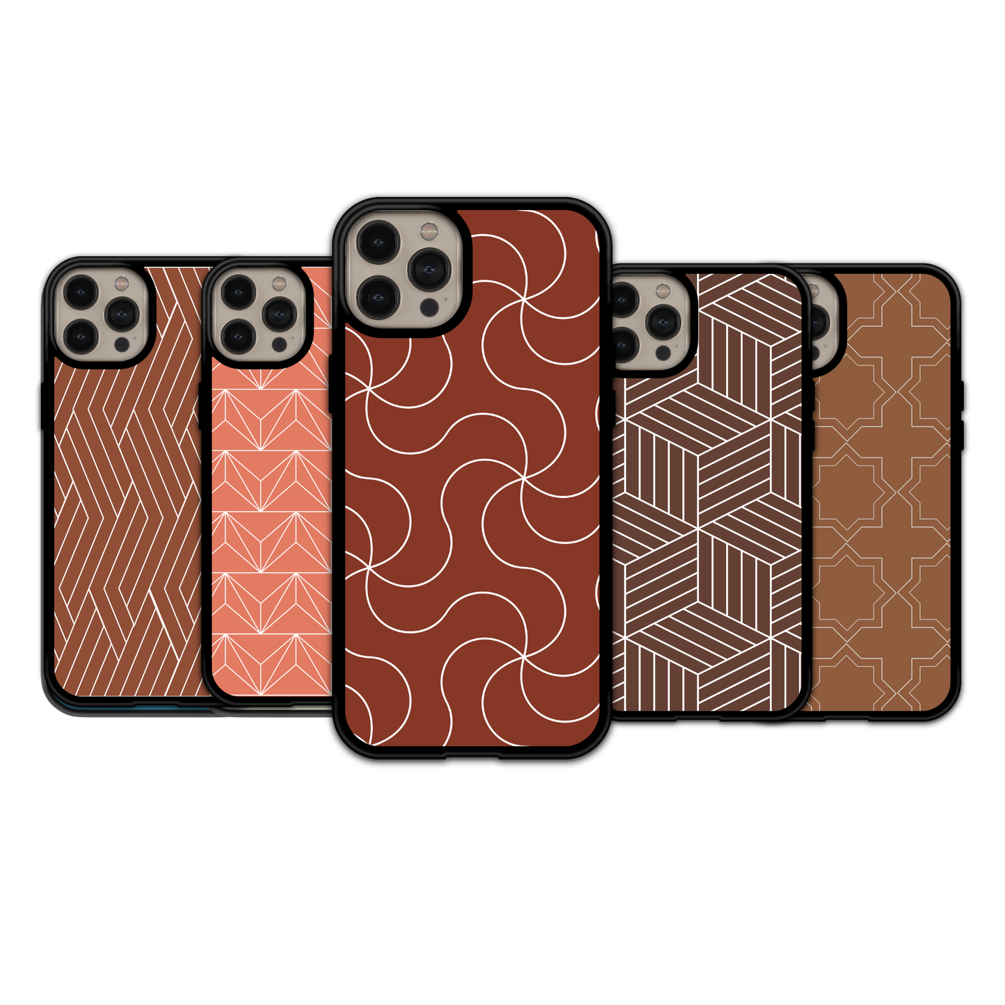 Earthy Tones Geometric - iPhone,Samsung,Huawei,Google Pixel, Xiaomi
