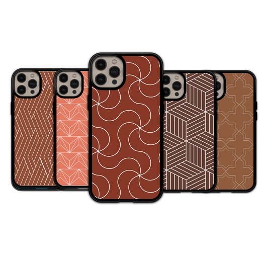 Earthy Tones Geometric - iPhone,Samsung,Huawei,Google Pixel, Xiaomi