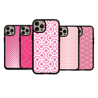Pink Geometric Patterns - iPhone,Samsung,Huawei,Google Pixel, Xiaomi