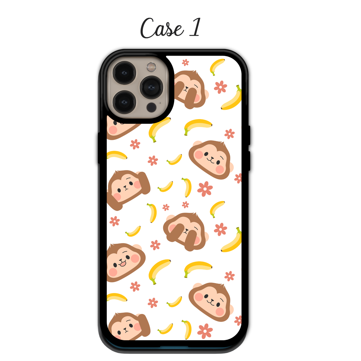 Playful Monkey & Banana Delight | iPhone | Samsung | Huawei | Google Pixel | Xiaomi