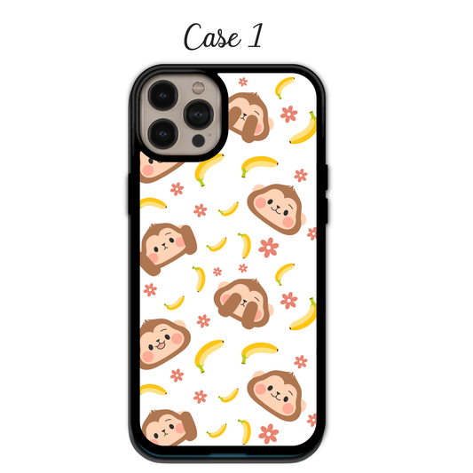 Playful Monkey & Banana Delight | iPhone | Samsung | Huawei | Google Pixel | Xiaomi