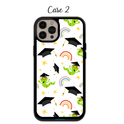 Graduation Cap & Scholar Bookworm | iPhone | Samsung | Huawei | Google Pixel | Xiaomi